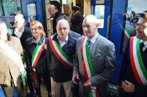 Il sindaco Mazzola alla stazione Termini