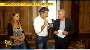 Jimmy Ghione col sindaco Leonardo Michelini