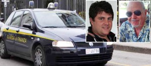 La guardia di finanza.- Nei riquadri Fabio Galanti e Alessio Sacconi