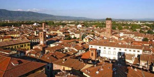 Una veduta di Lucca 