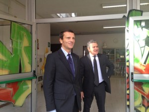 Il presidente Meroi e l’assessore Fraticelli all’inaugurazione  dell’anno scolastico all’istituto “Francesco Orioli”
