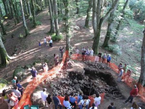 Gli scavi sul Monte Cimino