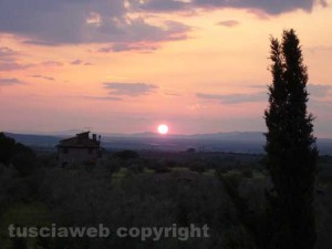 Un tramonto vicino Vetralla