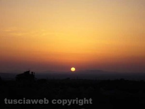Un tramonto vicino Vetralla