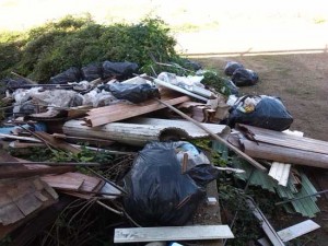 Palliano - La discarica abusiva piena di tapparelle