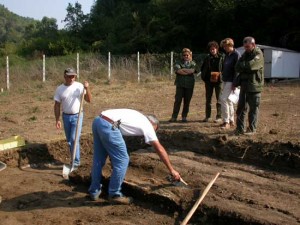 Scavi archeologici presso il tempio sulle rive del Treja