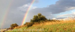 Doppio arcobaleno sulla superstrada Vetralla - Viterbo - Foto Anna Ceccarelli