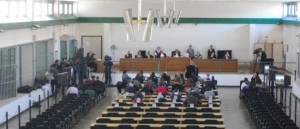 L'aula bunker di Rebibbia