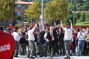 L'esibizione delle bande in Spagna
