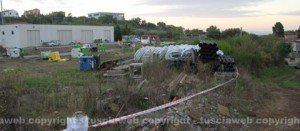 L'area sequestrata dalla forestale
