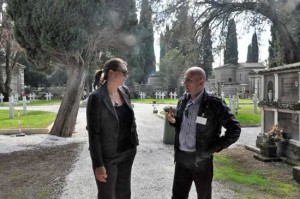 Il sopralluogo del vicesindaco Ciambella al cimitero 
