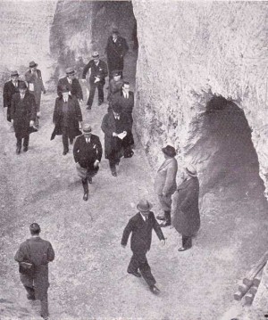 Il duce visita i lavori nel 1932 a Piazzale Flaminio - Foto archivio storico Silvio Cappelli