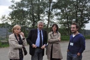 Il sindaco Michelini a Ferente