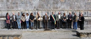 La cerimonia di inaugurazione delle fontane restaurate a Tuscania