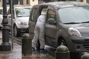 I carabinieri sul posto