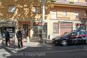 I carabinieri sul posto