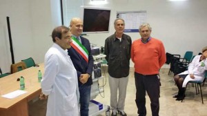 Un momento della cerimonia di inaugurazione