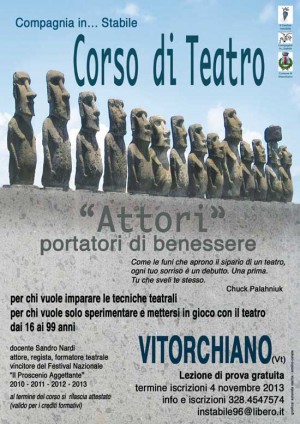 Locandina formazione teatrale