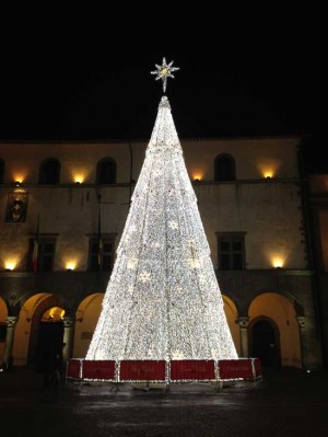 L'albero di Natale a piazza del Comune