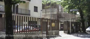 La caserma dei carabinieri di Acquapendente