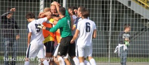 I Gialloblù esultano per la vittoria