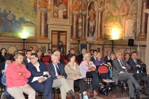 Il sindaco Michelini tra il pubblico