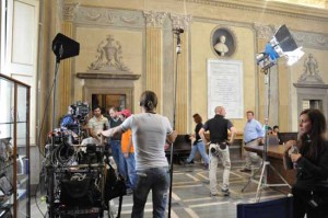Le riprese della fiction "Il bosco"  