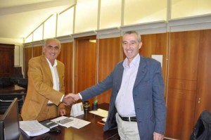 L'assessore Alvaro Ricci con il collega di Siena Stefano Maggi