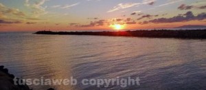 Tramonto a Montalto di Castro