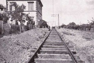 Tramvia Soriano stazione - Foto archivio storico Silvio Cappelli