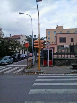 I semafori girati di viale Trieste