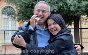 Il preside del Ragonesi fratel Domenico De Biasio e la professoressa Grazia Ferrazzani 