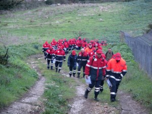 I volontari di Protezione civile dell'Associazione nazionale carabinieri di Viterbo