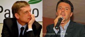 Gianni Cuperlo e Matteo Renzi