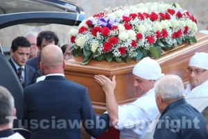 Il funerale di Marcello Sensi