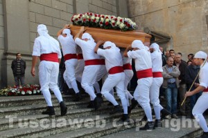 Il funerale di Marcello Sensi