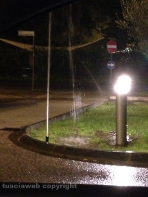 Irrigatore rotto a Valle Faul