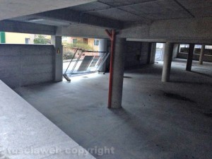 Il parcheggio delle Pietrare chiuso