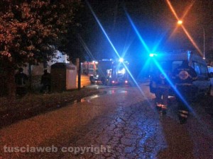 In fiamme appartamento a Vallerano  - I soccorsi