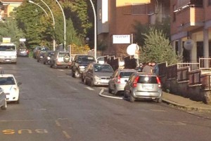 Palo caduto in via Rossini