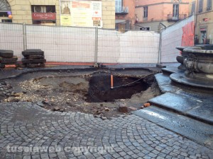 La voragine a piazza delle Erbe