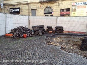 La voragine a piazza delle Erbe