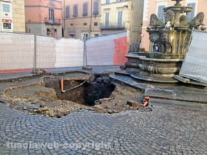 La voragine a piazza delle Erbe