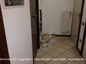 I danni nella sede della Cotral