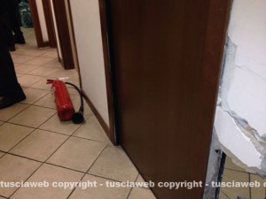 I danni nella sede della Cotral