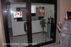 La sede Pd chiusa