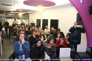 In prima fila Emanuela Dei