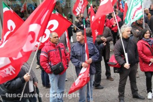 La manifestazione in piazza della Repubblica