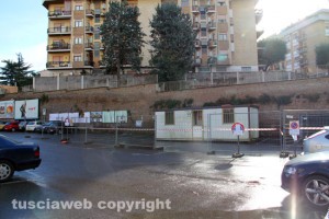 Il cantiere in via Genova