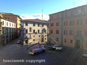 Il montaggio dell'albero di Natale
